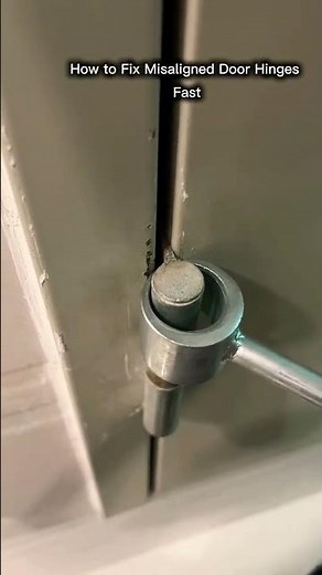 How to Fix Misaligned Door Hinges