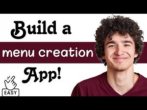 How to build a menu creation app
