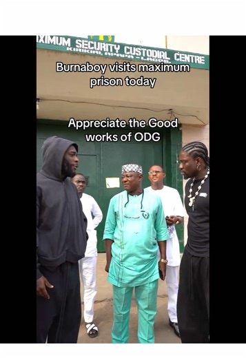 Burnaboy Visits Maximum Prison