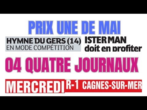 PRIX UNE DE MAI 04 QUATRE JOURNAUX WEEKEND GAZETTE GENY COURSE PARIS TURF MERCREDI 21.01.26#explore#