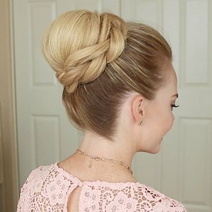 44K views · 559 reactions | Braid Wrapped High Bun  Using the...