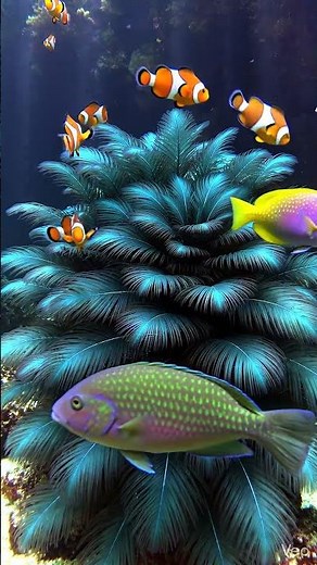 Relaxing Aquarium Animation: Journey to Finding Nemo's Home 🏠🐠 #3dmodeling #design #interiordesign