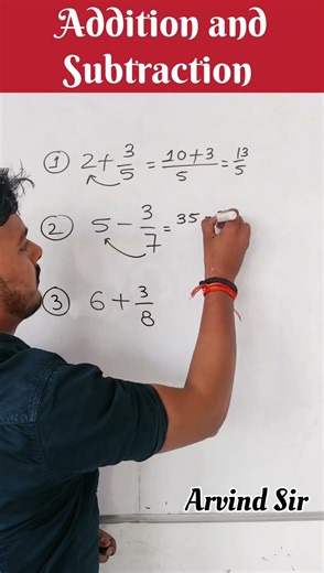 🔴Addition and subtraction #viralvideo #addition #subtraction #fraction #fractiondivision #maths