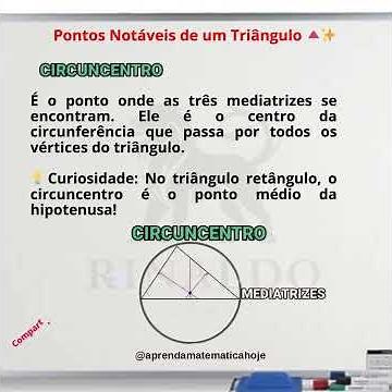 🔺 Pontos Notáveis do Triângulo em Menos de 2 Minutos!