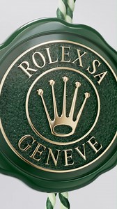 This is Rolex's green seal. Symbol of the brand's watchmaking...