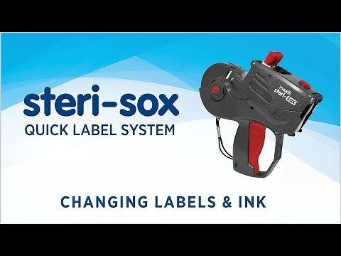 maxill steri-sox Quick Label System - Changing Labels & Ink