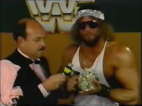 Mean Gene Okerlund interviews Macho Man Randy Savage (01-18-1986)
