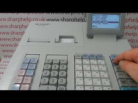 How To Program Sharp XE-A307 To Work With A Barcode Scanner