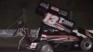 Tony Stewart hits fellow driver Kevin Ward during race – video