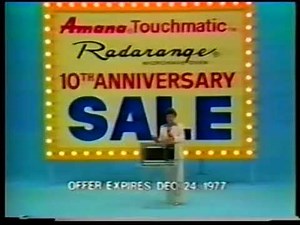 Barbara Hale 1977 Amana Microwave Commercial
