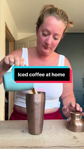 Easy Iced Coffee Recipe at Home Using a Shaker