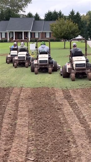 GCI Turf & Tee on Instagram: "Flex? Or just bad to the bone? #badtothebone #lawncare #seeding #overseed #grassseed #lawncareequipment #equipment #seeder #aeravator #aeration #seedbed @grasshoppermowers"