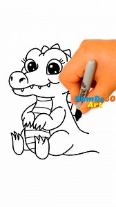 351 reactions · 36 shares | Que hermoso !! Tutorial para aprender a dibujar un cocodrilo paso a paso ✍ Easy and simple drawing ideas for beginners✍ Step by Step drawing tutorials for kids 殺 #drawing #draw #howtodraw #learntodraw #sketch #skechbook #coloringpage #cartoon #viral #crocodile #cocodrilo #alligator #cute #beautiful #reels | Hamdego Art | Facebook