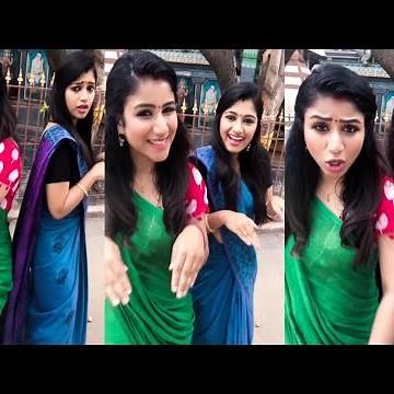 alya manasa & vj archana combo | raja rani shooting spot dance