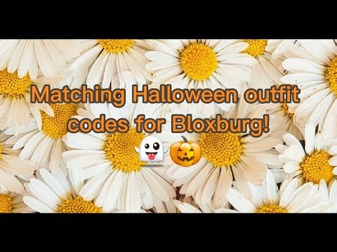 Matching Halloween outfit codes for Bloxburg!