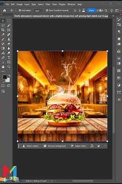 Sizzling Burger Design: Photoshop Tutorial for Dreamy Restaurant Ads