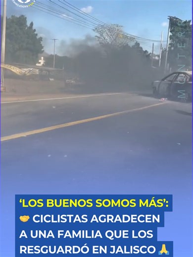 Ciclistas encuentran refugio en Jalisco tras violencia