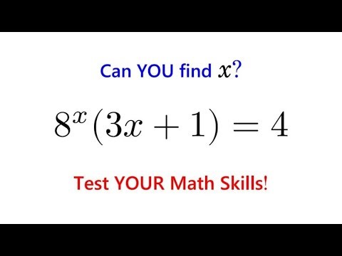 This Exponential Equation Stumps Students - Can You Solve It?
