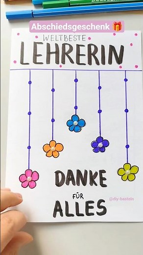 Never be at a loss again: DIY card for a teacher 📝 #crafting #diy #school