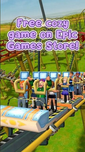 Free game on Epic Games Store: Rollercoaster Tycoon 3! 🎢 | #cozygaming #gaming #free