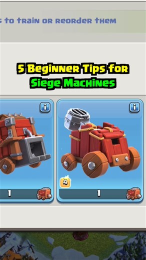 5 Things You Might NOT Know About Siege Machines #clashofclans #CoC #kennyjo #supercell #clashofclansaddict | Kenny Jo