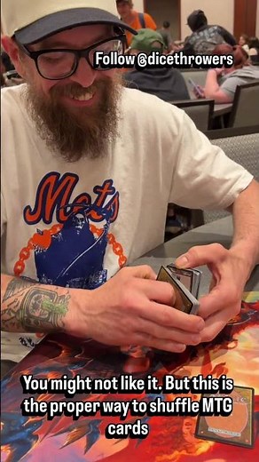 Proper way to Shuffle MTG decks #mtg #mtgmemes