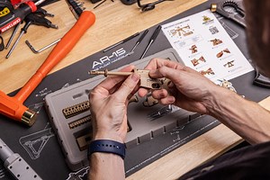 Miniature AR15 Die Cast Model COYOTE Color | GoatGuns