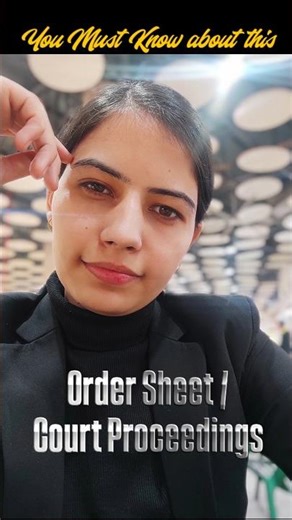 Order Sheet/ Court Proceedings