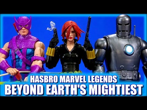 Marvel Legends Avengers Iron Man Black Widow Hawkeye w/ Skycycle Beyond Earth's Mightiest Review