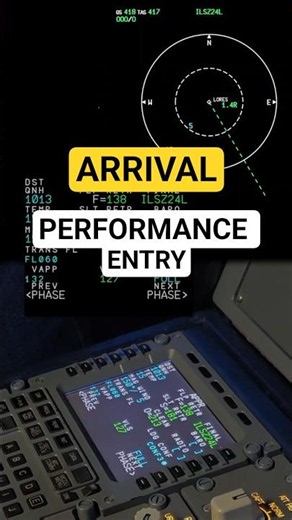 A320 FMS Arrival Setup - PERF Page Entry