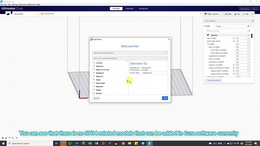 1K views | Sovol Cura is only compatible with the Windows system currently. For mac users, you may need to use Ultimaker Cura and import the SV04 Configuration into it by yourself following the steps in the video. Sovol SV04 Configuration for mac& windows: https://drive.google.com/file/d/17RH_DxwnvT5tDZ5cEmAei68C5FvBgkQW/view Sovol Cura: https://drive.google.com/file/d/1HaaqEkwxQDhEIOO5tW_4T6kwEOXYJ68H/view Sovol IDEX 3D Printer SV04: https://sovol3d.com/products/sv04 | Sovol3d | Facebook