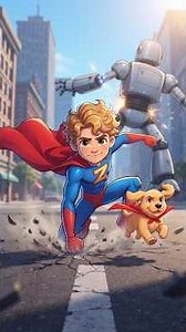 Zohan & Friends Superhero Zohan vs Robot #fly #laser #cartoon #superhero #robot #fighting #kidsshow