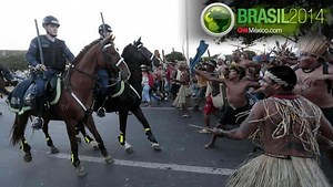 Los indígenas brasileños se manifestarán en tres estadios durante el Mundial