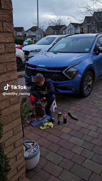 Preparing the Car for Practice Day at Larkhall Circuit