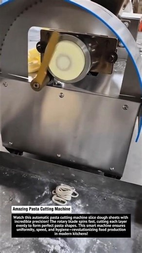 Amazing Pasta Cutting Machine - Perfect Automatic Dough Cutter in Action!