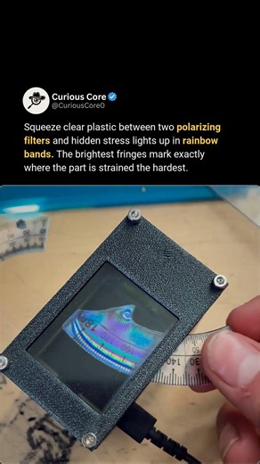 Seeing Hidden Stress Inside Clear Plastic