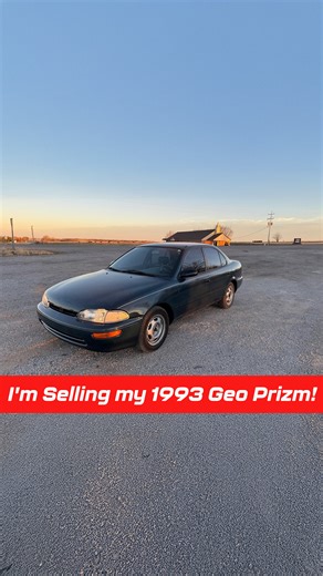 51K views · 774 reactions | Selling My 1993 Geo Prizm with 80k Miles at Copart | Auto Auction Rebuilds | Facebook