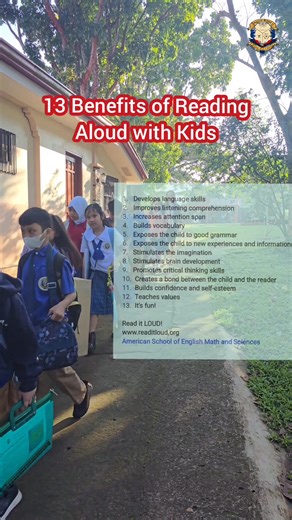 13 Benefits of Reading Aloud with Kids #reading #story #literacy | American School of English Math and Sciences