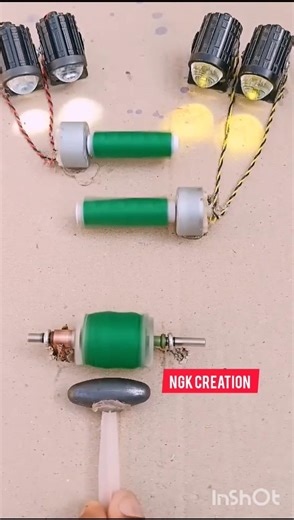 Mini DC Motor Generator DIY | Simple Science Experiment #shorts #short