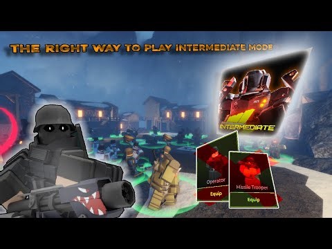 The right way to play intermediate mode in TDX || ROBLOX TDX