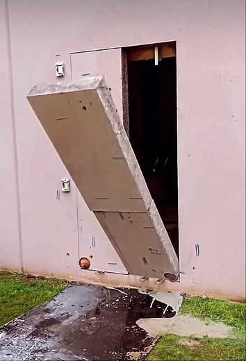 How to cut a door way in a concrete wall.