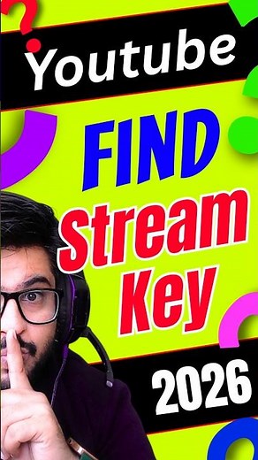 How to Find YouTube Stream Key 2026 (New Layout) | YouTube Stream Key Kaise Nikale!