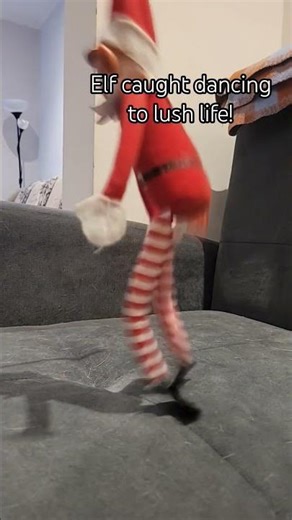 elf caught dancing
