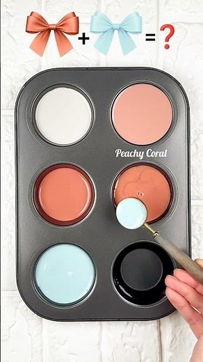 "Cream, Coral & Icy Aqua Color Mix | 3 Unique Pastel Shades" #colorpalette #artshorts #colorconcept
