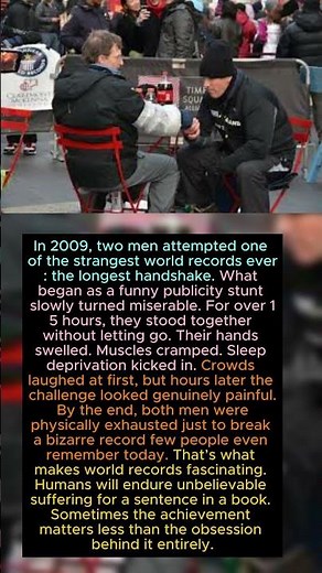 The Longest Handshake Became Painful