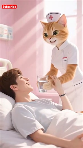 The Cutest Nurse Cat Helping Patients 🐱 | Adorable Animated Short #cat #3danimation #funnycats #ai