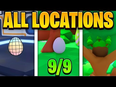 ALL *9* EGG LOCATIONS In Roblox BUBBLE GUM SIMULATOR INFINITY!