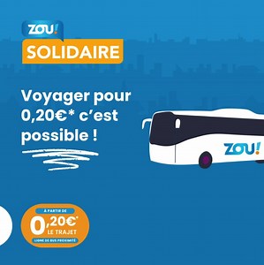La carte de réduction ZOU! SOLIDAIRE Voyager à petit prix, c’est possible 🤩 La Région Sud facilite vos déplacements en proposant une carte de réduction aux familles les plus modestes pour voyager en bus à prix réduit dans toute la région. À qui s’adresse cette carte ZOU Solidaire ? ✔️ Les jeunes, familles et personnes sans revenus ou aux faibles revenus ✔️ Aux bénéficiaires de l’Allocation Adulte Handicapé (AAH) ✔️ Aux bénéficiaires de l’Allocation de Solidarité aux Personnes Âgées (ASPA) 📉 No