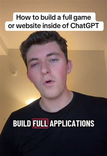 How to vibecode a full app/website inside ChatGPT #ai #tech #vibecode #fyp #app