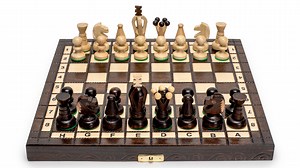 Watch Chess Wooden Game Set "King's Continental" - 11.3" Small on Amazon Live